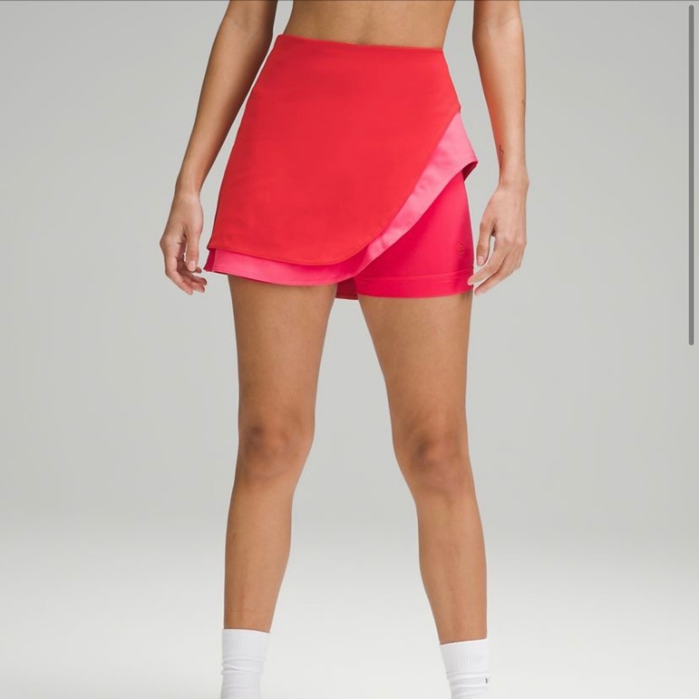 Lululemon Asymmetrical Layered High Rise Tennis Skirt